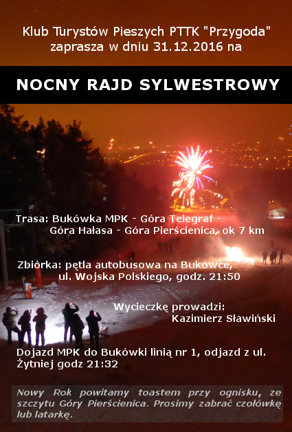 Nocny Rajd Sylwestrowy z KTP "Przygoda"