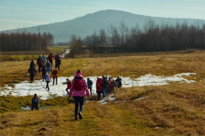 21.02.2016 - Zimowe wejście na Łysicę z KTP PTTK &quot;Przygoda&quot;